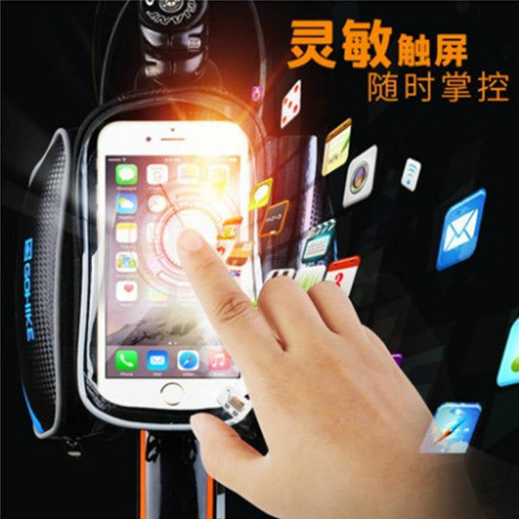 ECOTREK Waterproof Bicycle Frame Bag – Bike Phone Holder with Touchscreen JS71801 - ShopHub