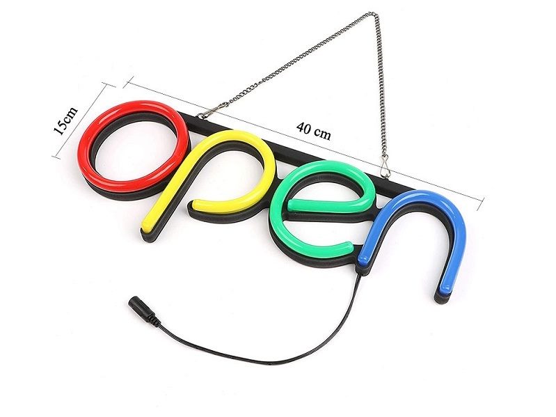 OPEN Neon Sign LED Tube Handmade Visual Artwork Bar Pub Club Wall Decor Light dealonline.co.nz