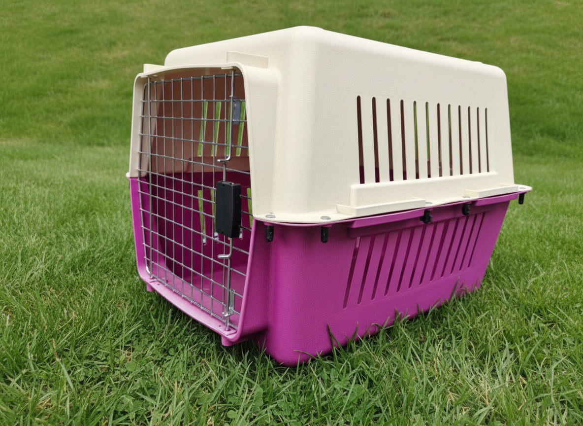 Large 68CM Dog/Cat/Pet Travel Cage/Carrier/Crat - PINK dealonline.co.nz