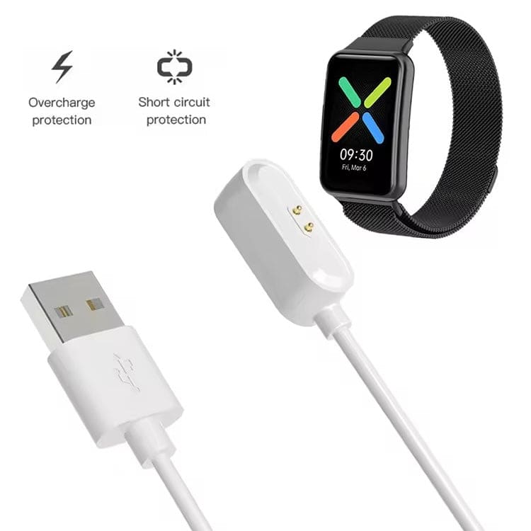 USB-A Charger for OPPO Watch Free (White) 1m