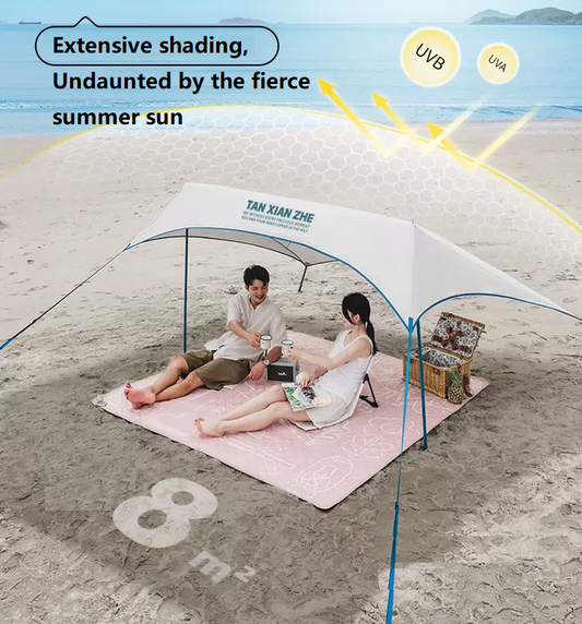 Canopy Tent – Ultra-Lightweight Outdoor Camping Shade with Silver Coating ECOTREK