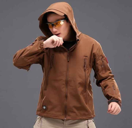 TAD Softshell Outdoor Jacket, Waterproof 3-in-1 Camouflage