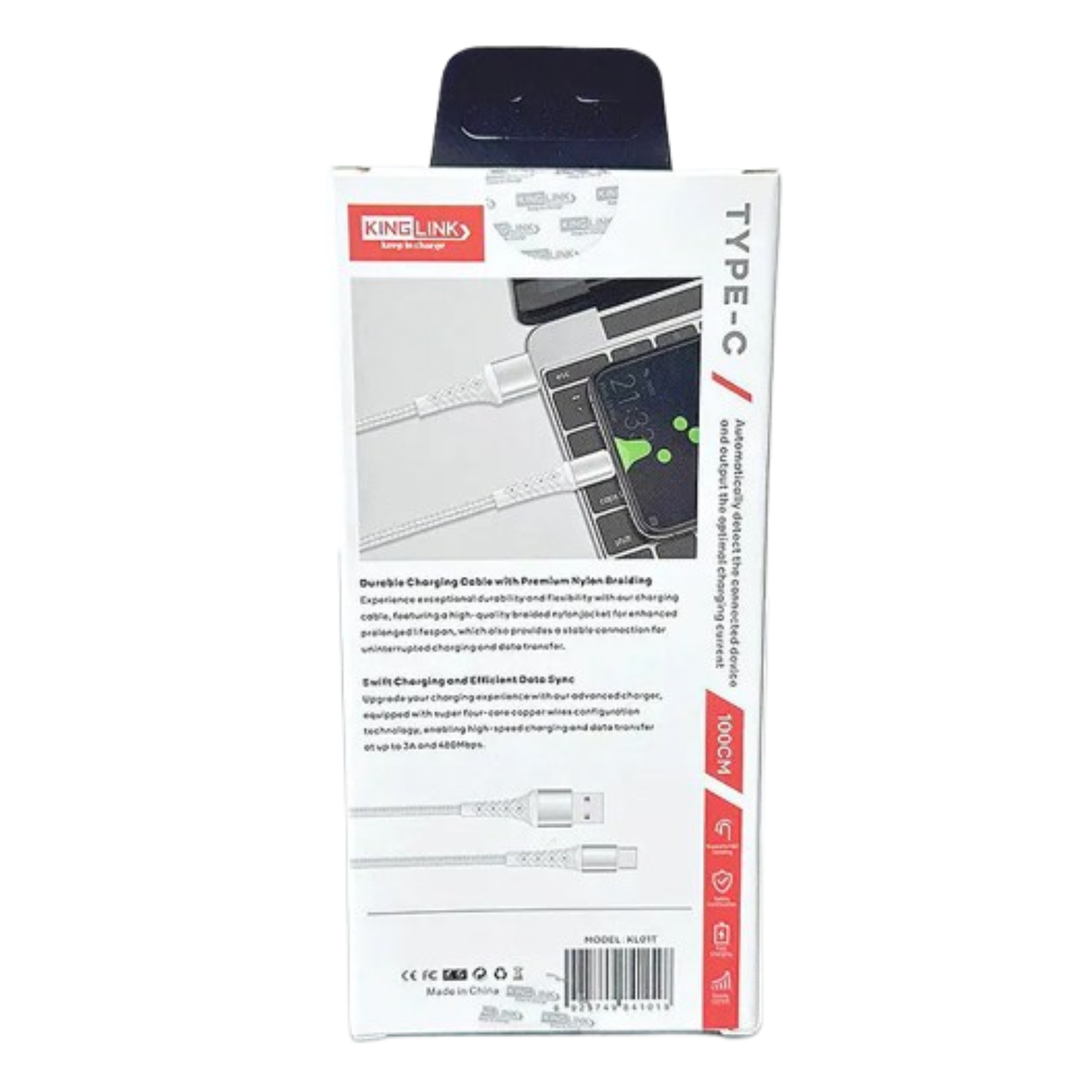 Kinglink 1m USB-A to C Cable KL01T