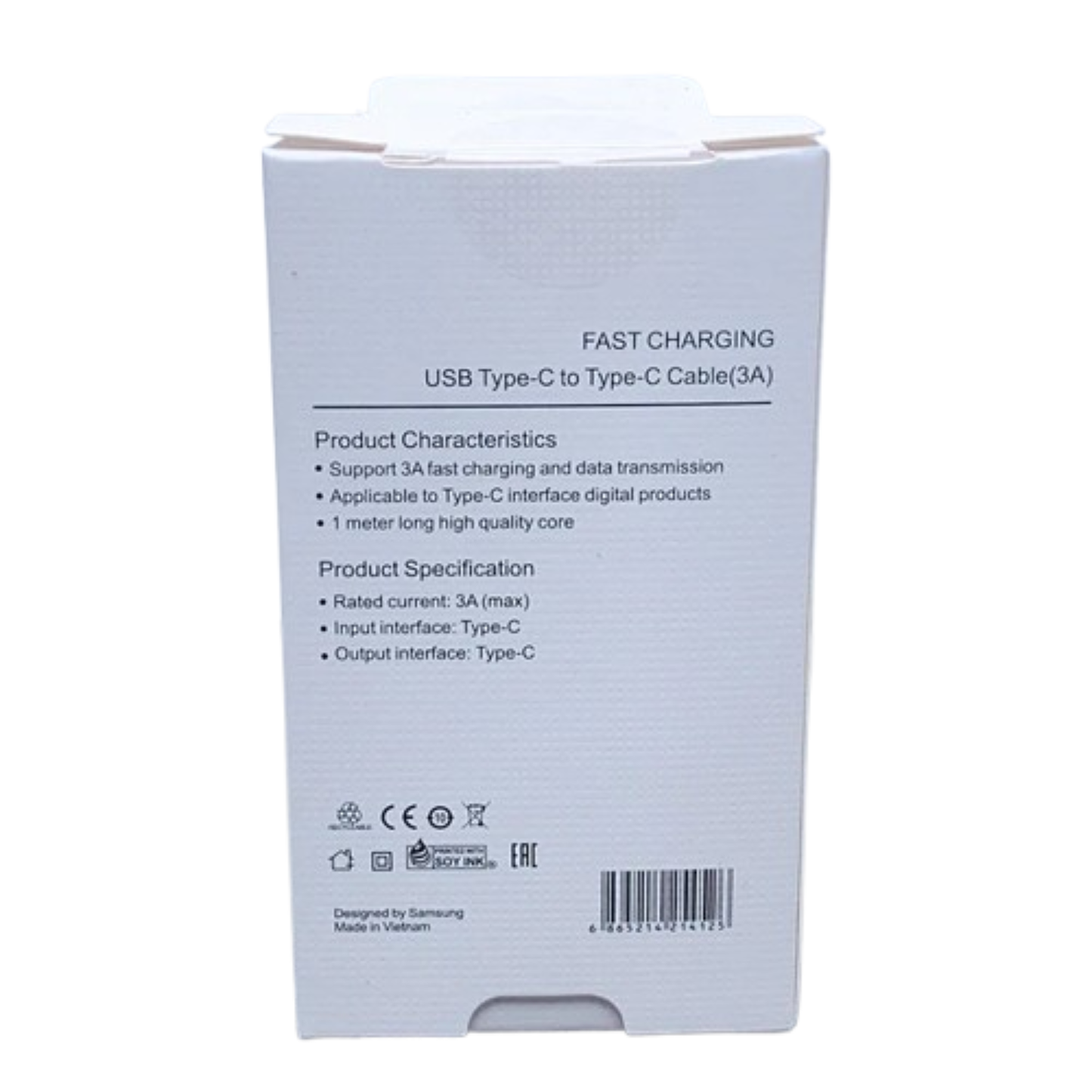 Sams Type-C to Type-C 3a Cable Ori Quality (white box)