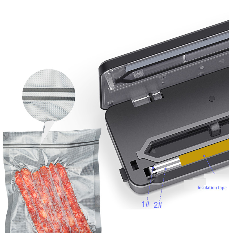 Food Vacuum Sealer Automatic Sealing Machine 70kpa 115w Width 3mm dealonline.co.nz