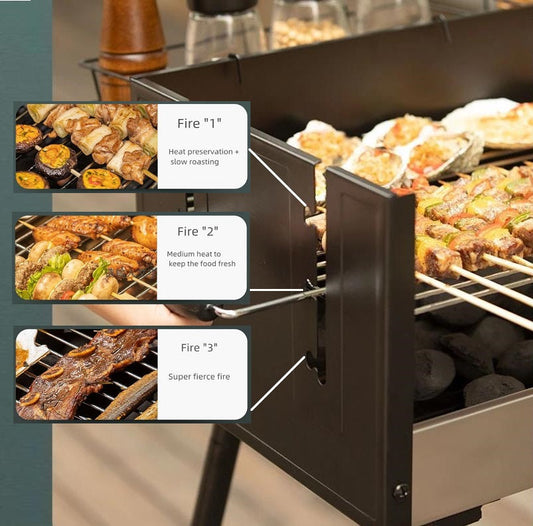 BBQ Grill Roast Stove Barbecue Outdoor 3 Different Temperature dealonline.co.nz