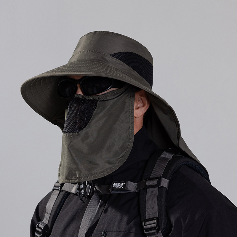 Sun Hats Wide Brim Bucket Outdoor Fishing Hiking Cap UV Protection dealonline.co.nz