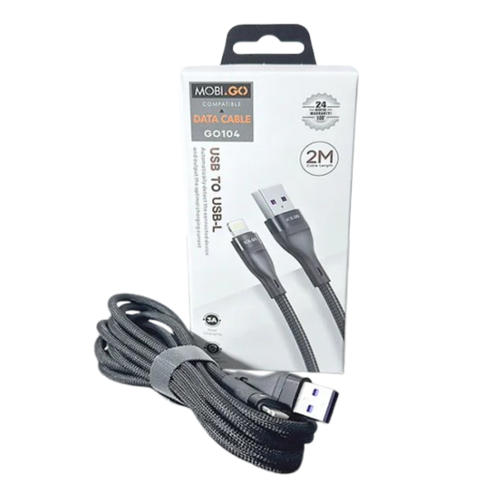 Mobigo 2m USB-A to Lightning cable GO104