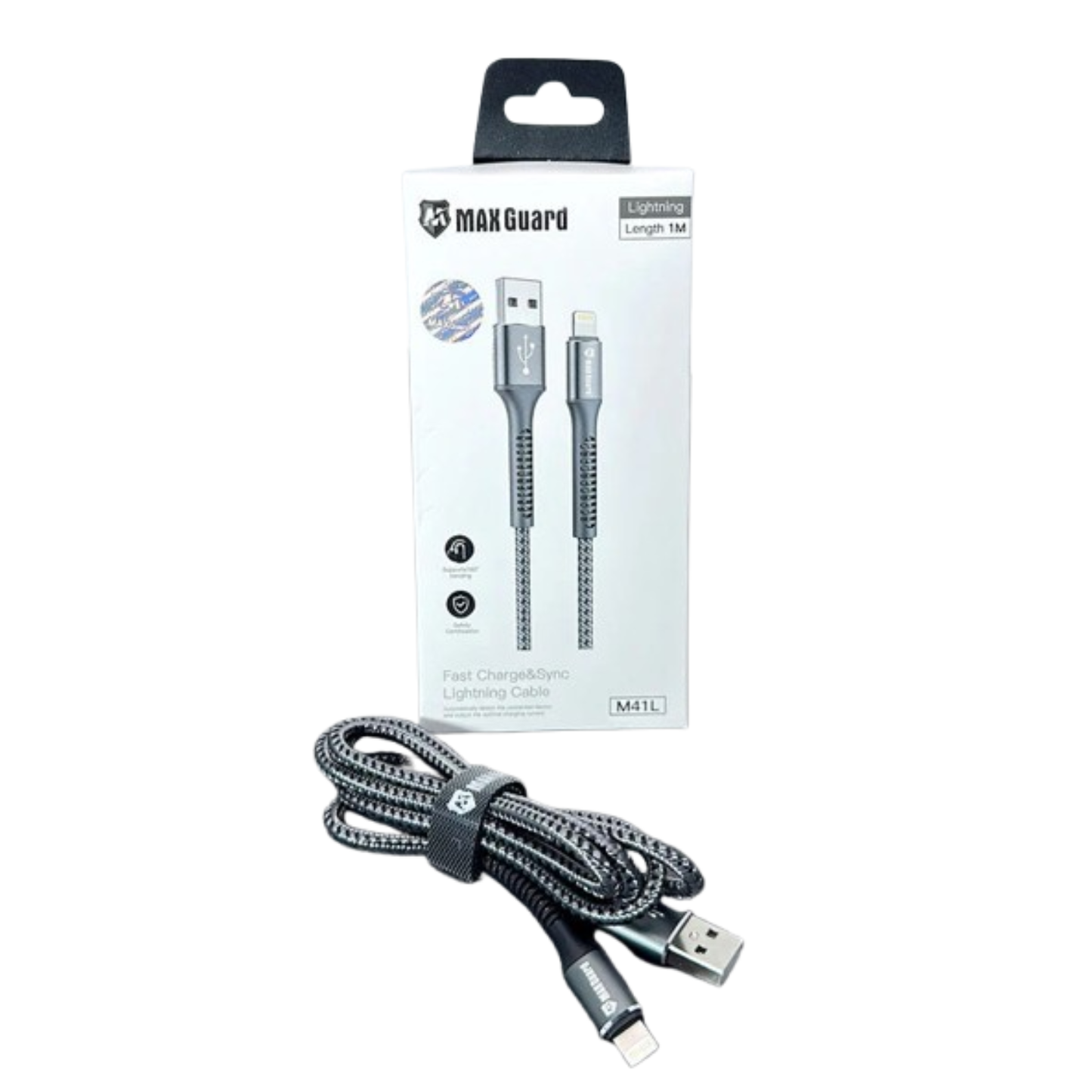 Maxguard 1m USB-A to Lightning cable M41L