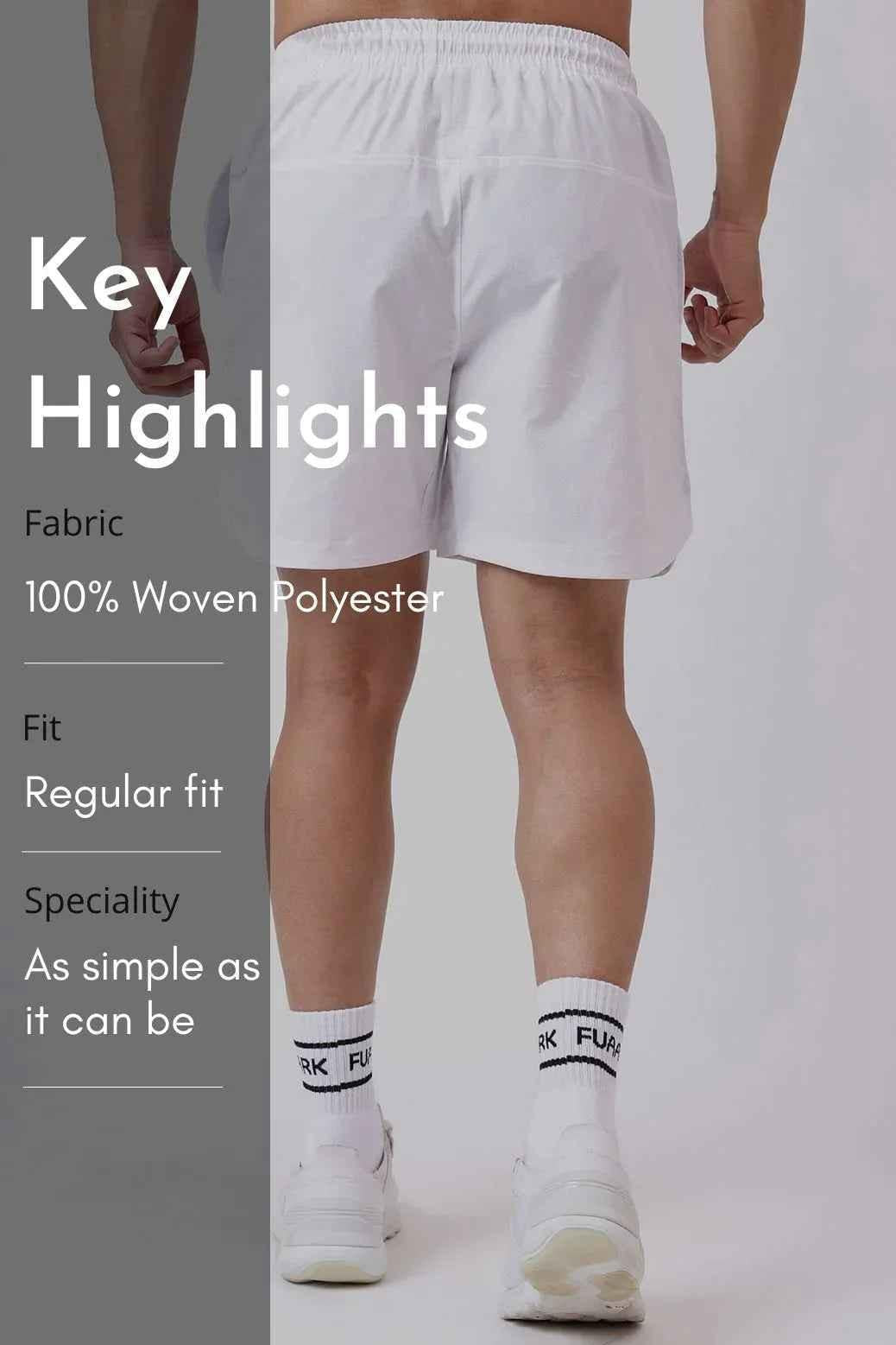 Edge Shorts White