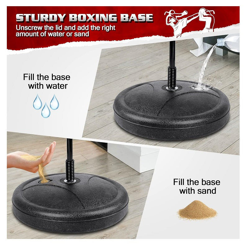 Punch Speed Ball Gloves Set Free Standing Punching Boxing Bag Home GYM Training dealonline.co.nz