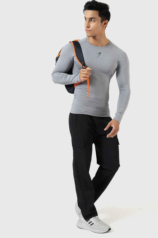 Compression Fullsleeves T-shirt Sea Grey