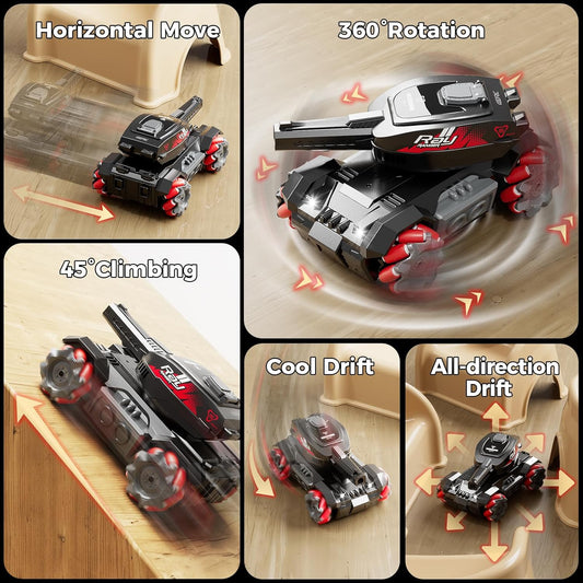 RC Tank Shoots Gesture Sensing Rc Stunt Car Light & Music Water Bullet Ball dealonline.co.nz
