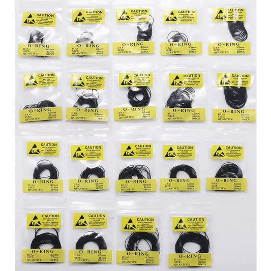 950 Piece Set of Watch O-rings 0.5mm / 12-30mm (for waterproof watches) That Watch Shop