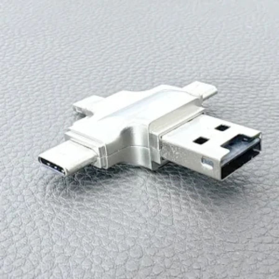 9eight5 multifunctional card reader adapter for electronics, featuring multiple slots for SD, microSD, and USB cards.