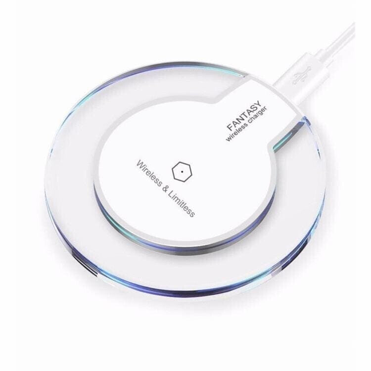 9eight5 wireless charger for phones and tablets, 10W fast charging pad with sleek design and compatible with various devices.