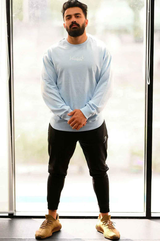 Oversized Sweatshirt Sky Blue