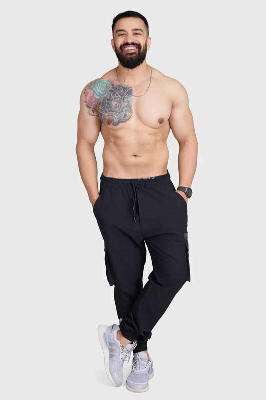 Script Cargo Joggers Black