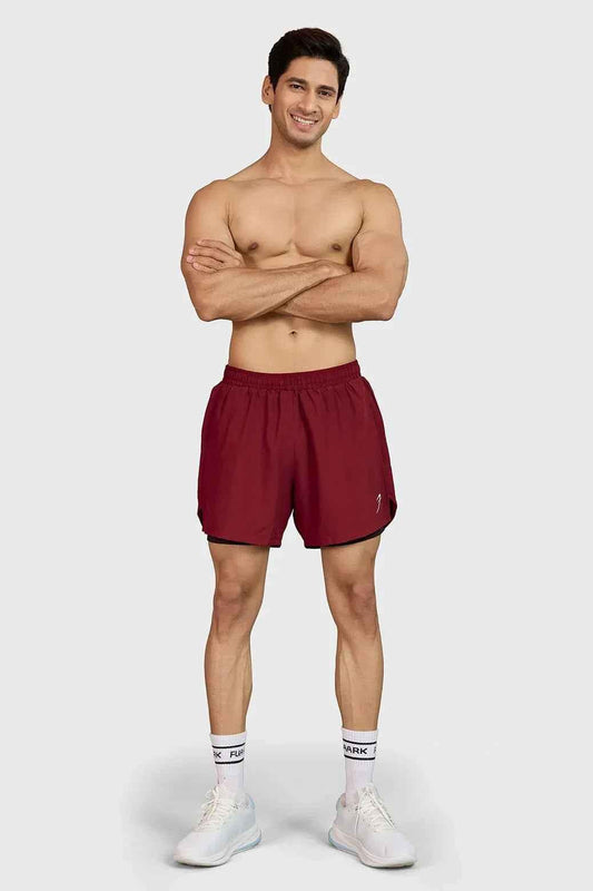 Hyper 5" Running Shorts Maroon