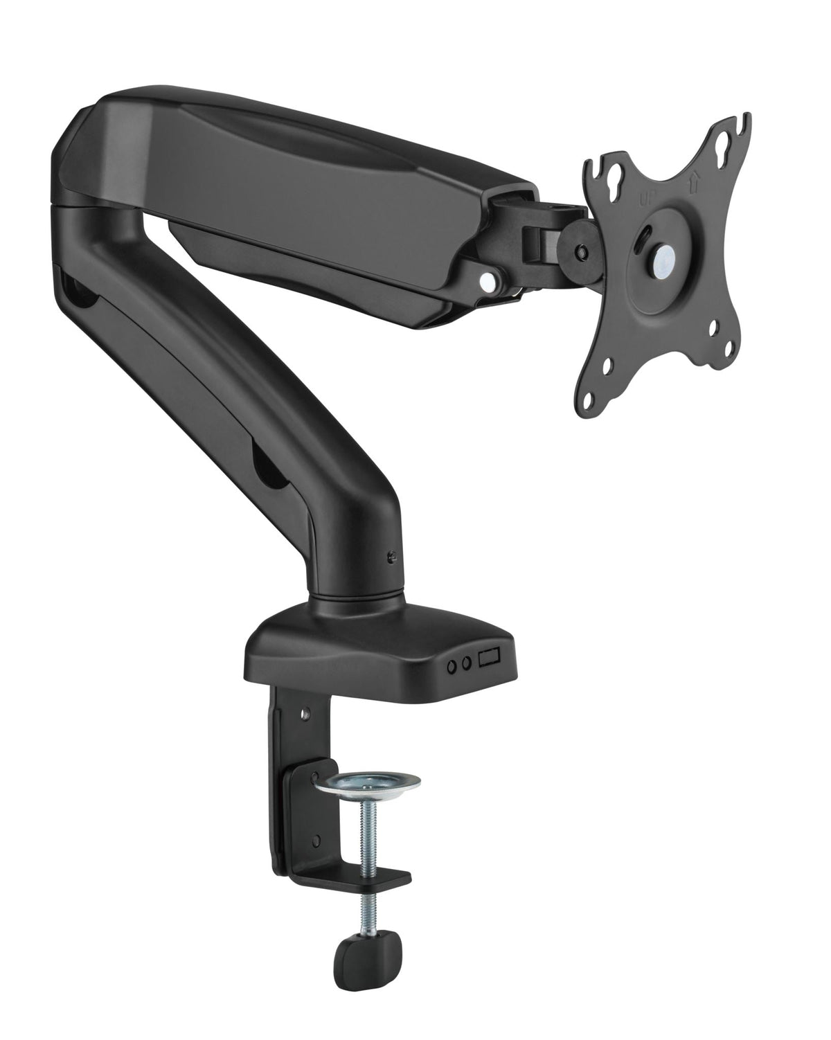 Locktight spring-assisted monitor mount arm by sue-e furniture, adjustable monitor accessory with spring support and sturdy construction.