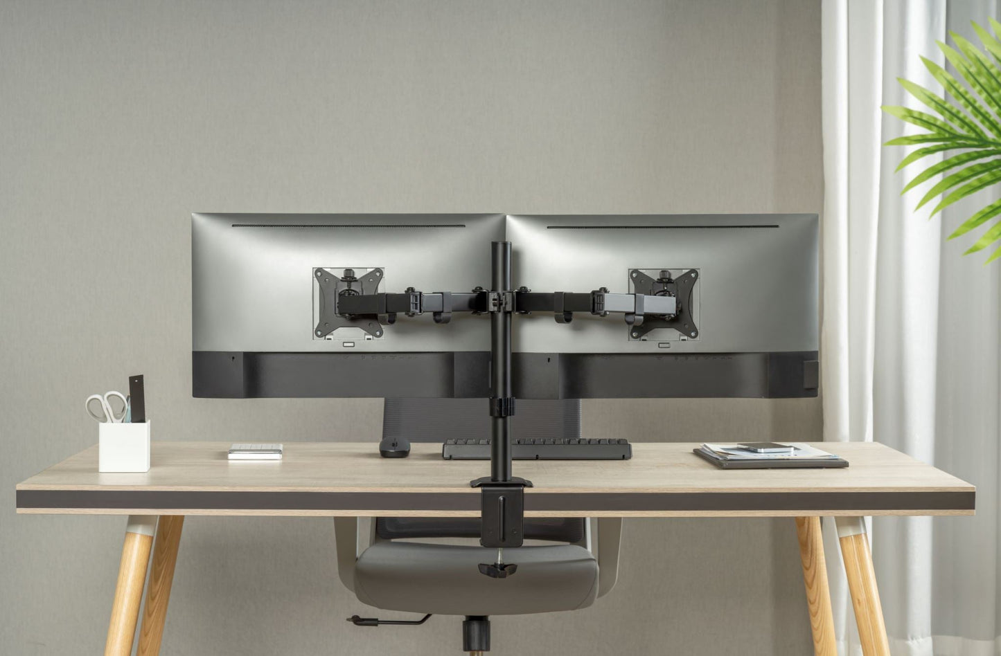 Locktight Dual-Monitor steel articulating mount sue-e furniture