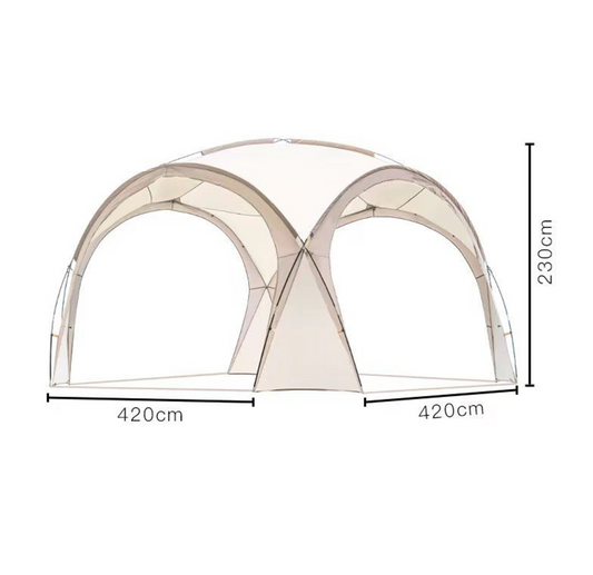 Dome Canopy Gazebo Tent – 4.2 × 4.2 × 2.3m LCF28517 ECOTREK
