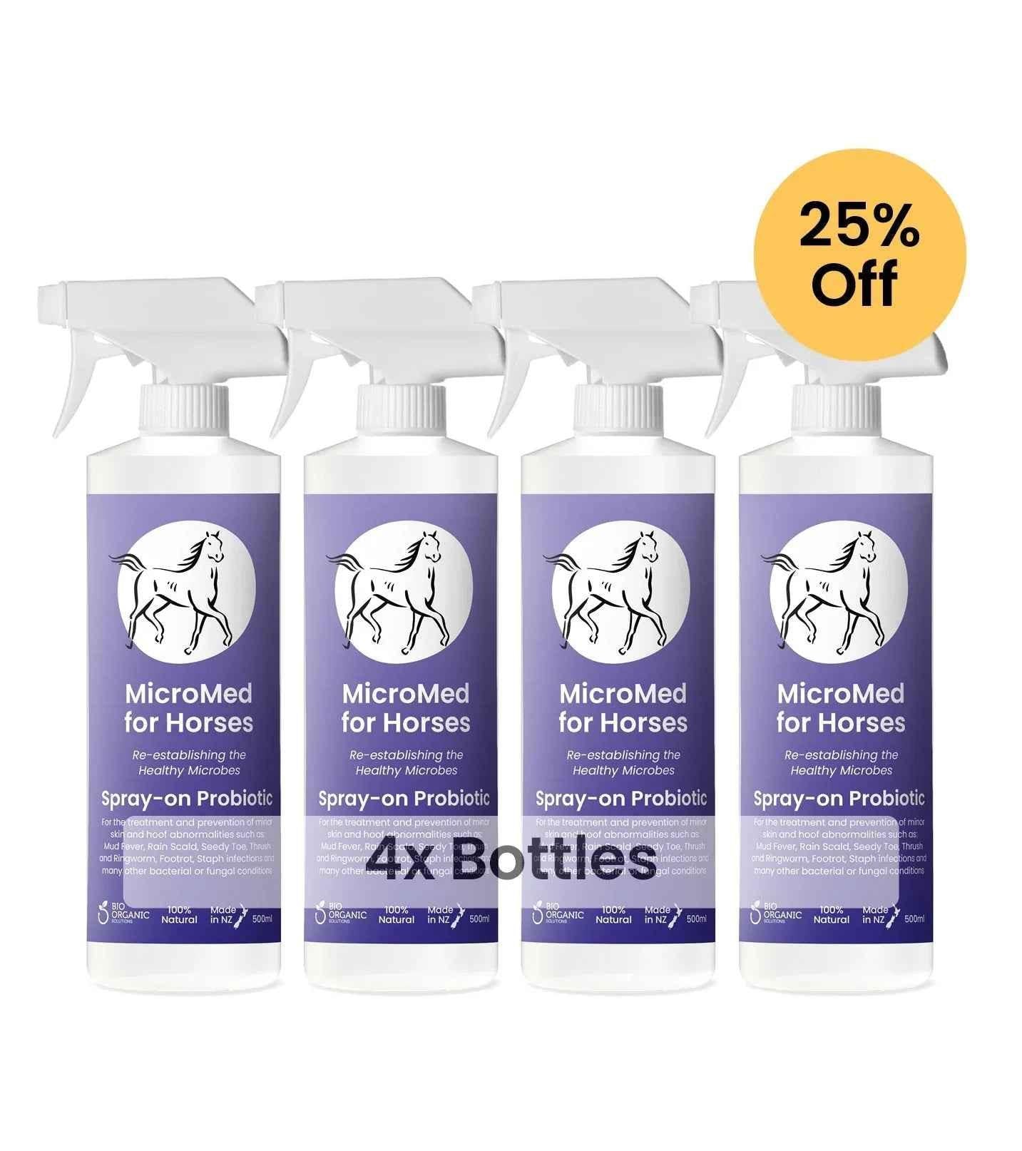 MicroMed for Horses Acute Care – 4 x 500ml Bundle
