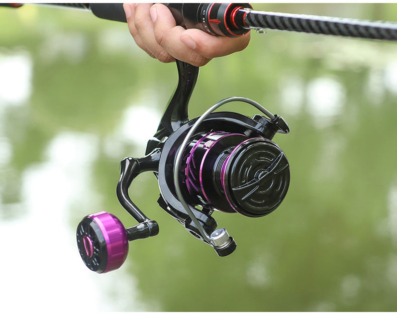 HE7000 Metal Spinning Fishing Reel Left/Right Retrieve 5.2:1 12 Ball Bearings dealonline.co.nz