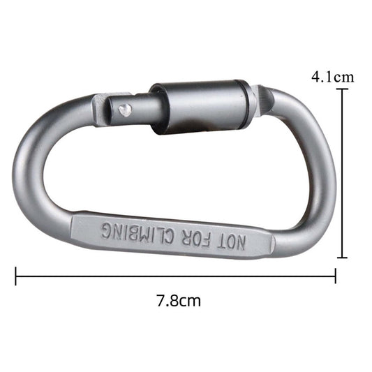 Heavy Duty D-Shaped Aluminium Carabiner Hooks ECOTREK