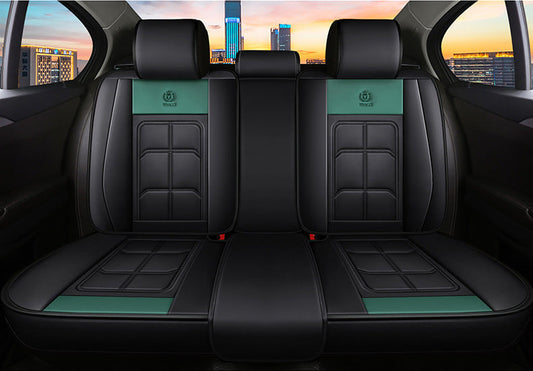 Car Seat Cover Faux Leather Cushion 5 Seater Full Set Front Rear Premium Quality dealonline.co.nz