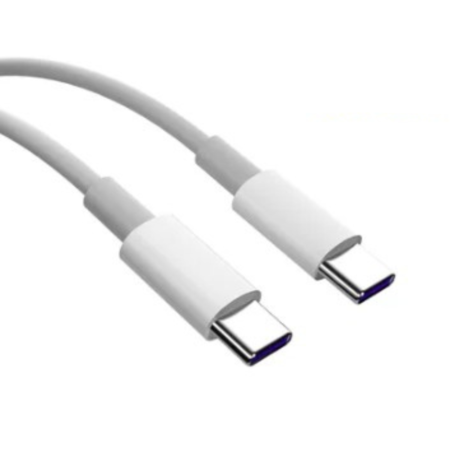 White 1m USB-C to USB-C charger cable for Redmi phones by 9eight5, ideal for fast charging and data transfer.