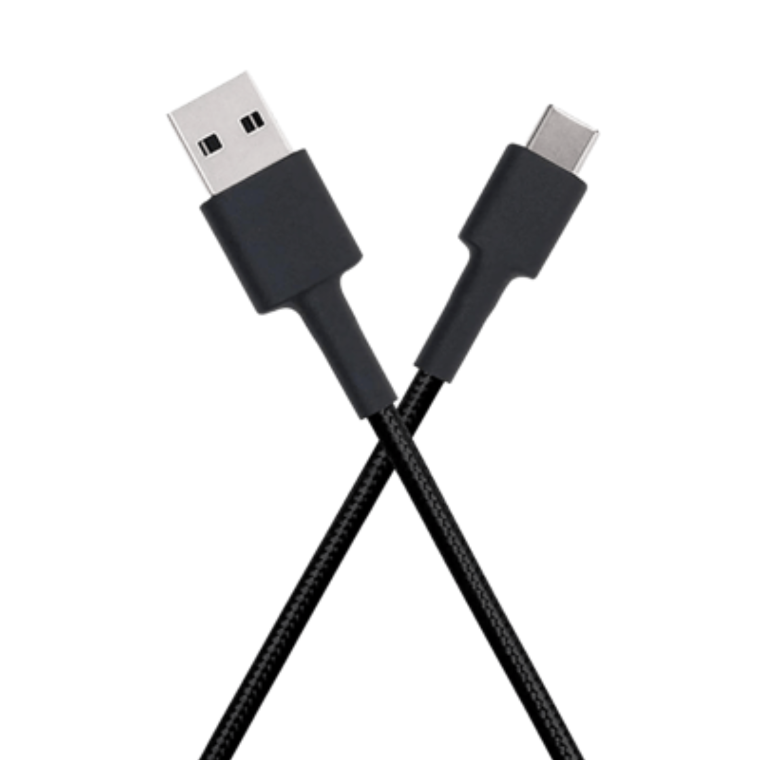 Black 1m Xiaomi phone charger cable by 9eight5 with USB-A to USB-C connectors, suitable for fast charging and data transfer.