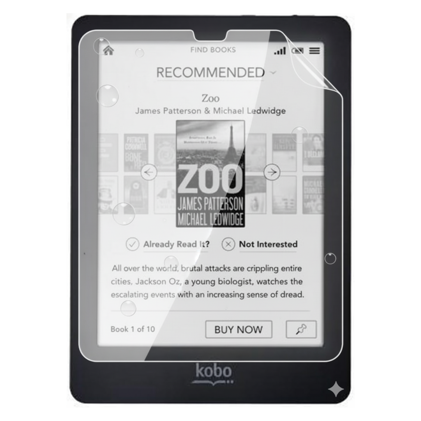 Hydrogel Screen Protector for Kobo Glo (Pack of 2) 9eight5