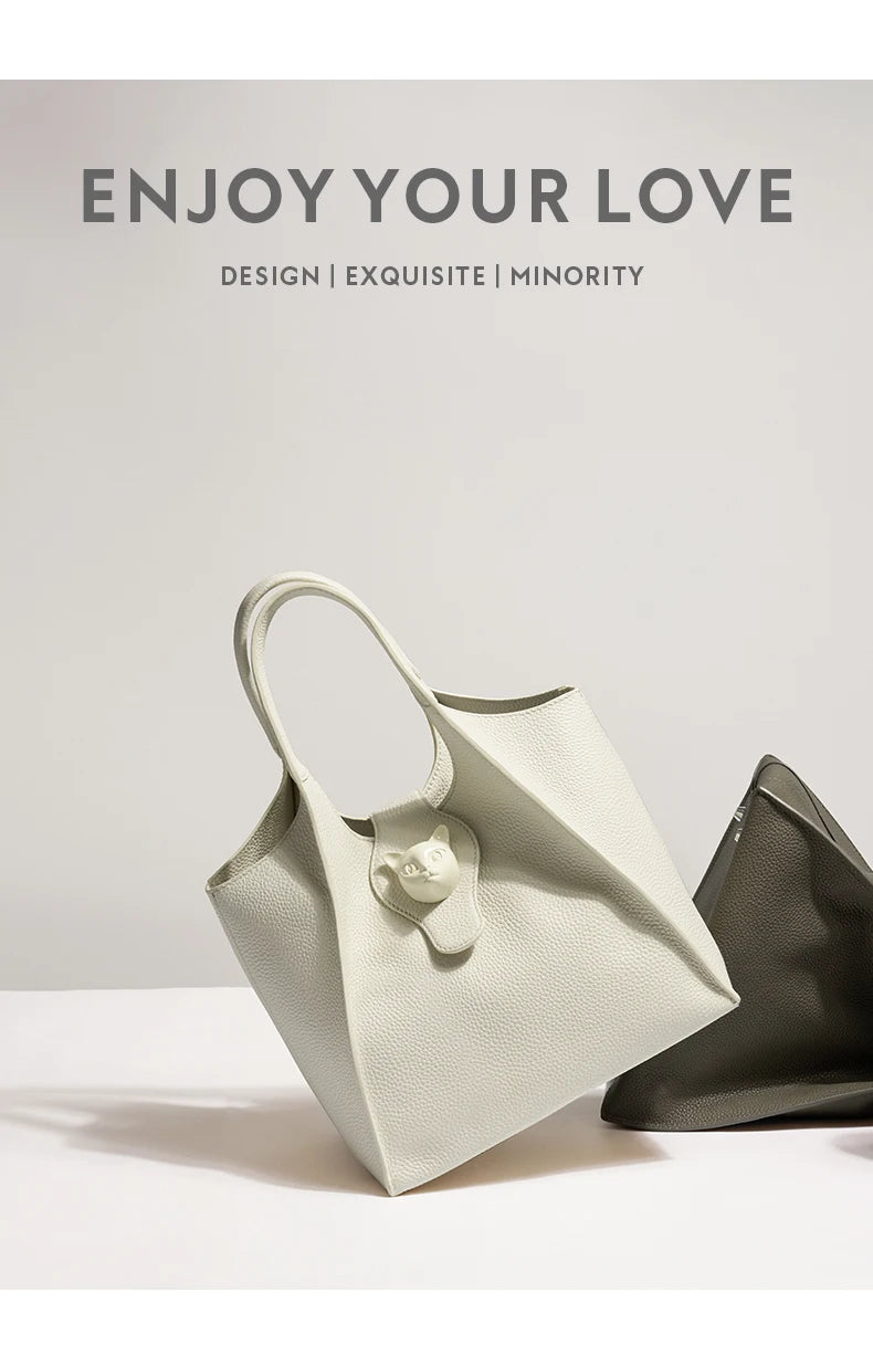 BAFELLI Genuine Leather Tote — Versatile, Timeless Design for Every Occasion