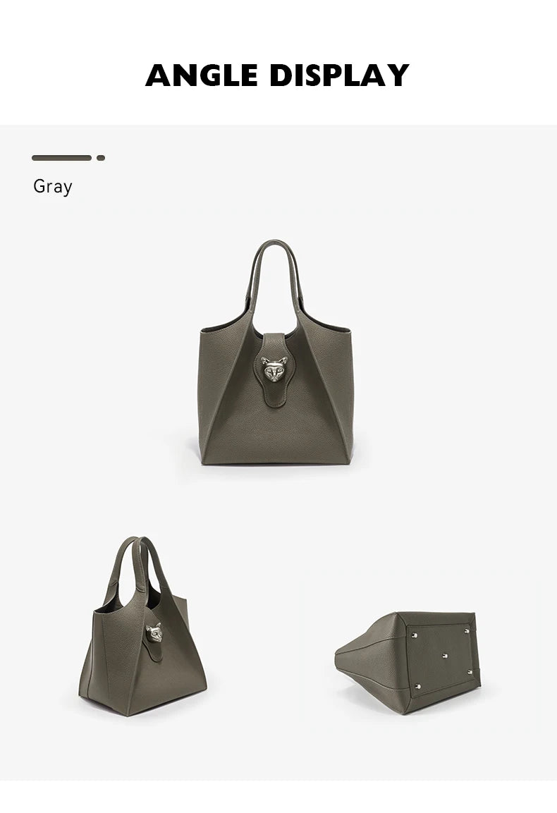 BAFELLI Genuine Leather Tote — Versatile, Timeless Design for Every Occasion