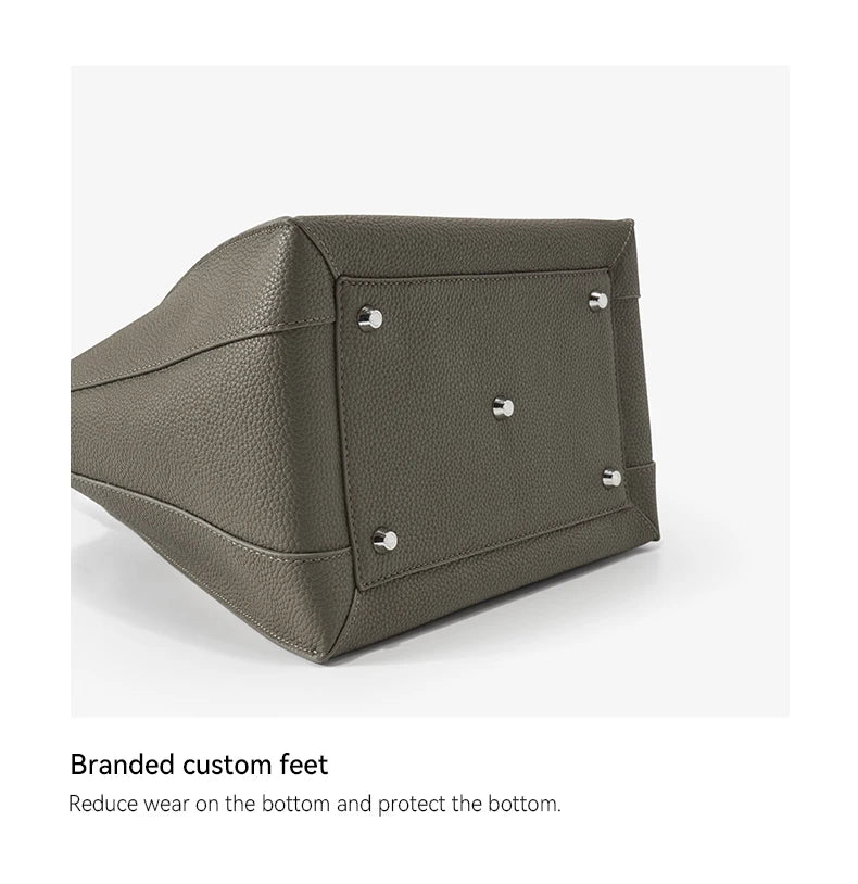 BAFELLI Genuine Leather Tote — Versatile, Timeless Design for Every Occasion