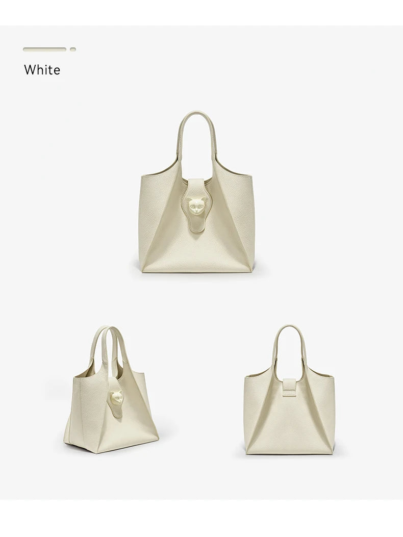 BAFELLI Genuine Leather Tote — Versatile, Timeless Design for Every Occasion