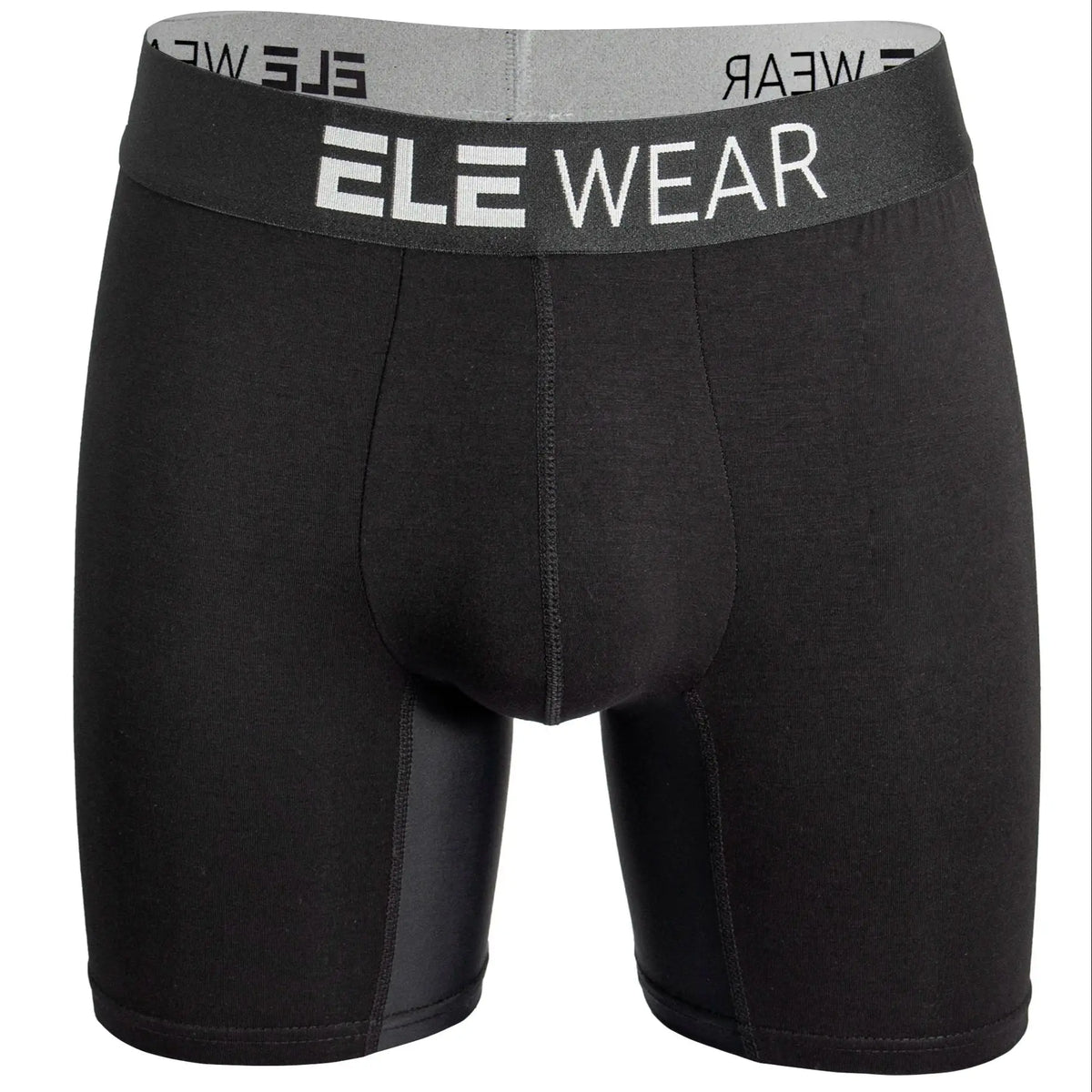 Men's bamboo boxer briefs by ShopHub NZ featuring moisture-wicking, long sports underwear made from eco-friendly bamboo fabric.