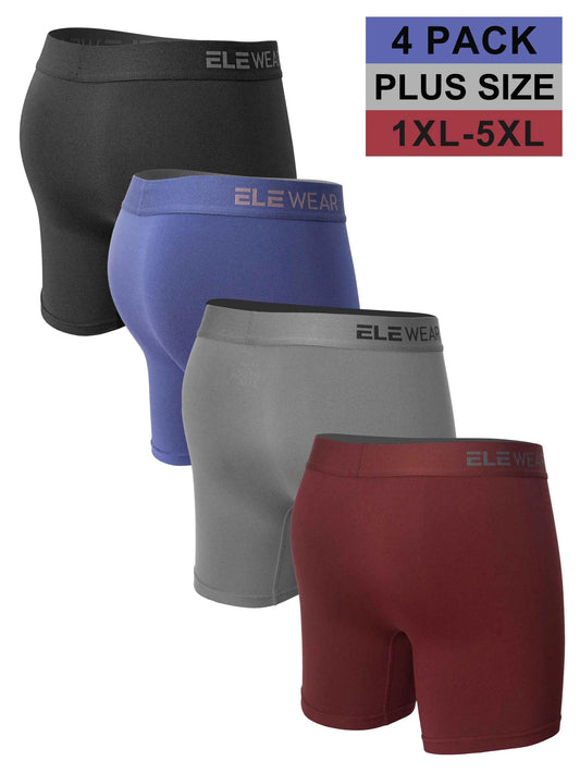 4 Pack Men Underwear With Opening Breathable Mens Boxershorts Men's Panties Underpants Plus Size 1XL-5XL Fashion Boxers Brief