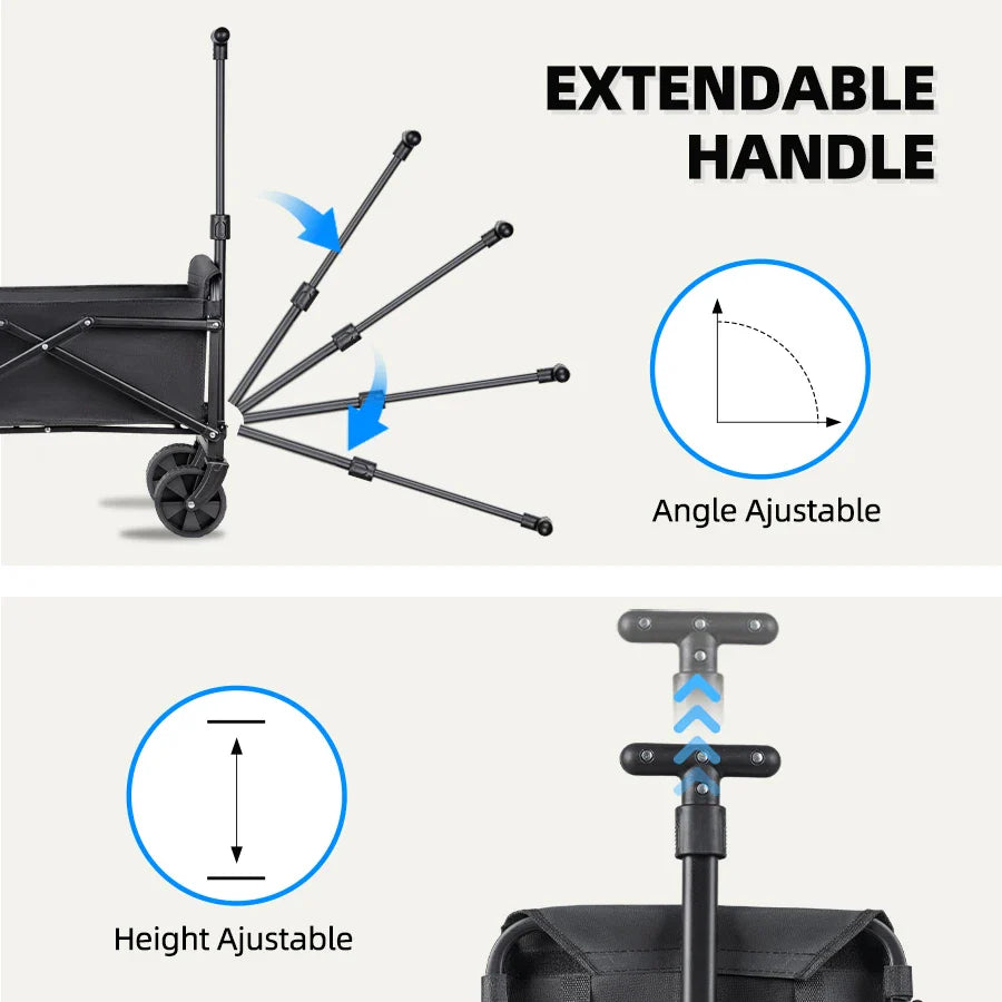 Foldable Portable Camping & Utility Cart – Heavy Duty Habicare
