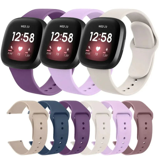 Flexible Silicone Wristband for the Fitbit Versa 3 (available in 17 colours) Habicare
