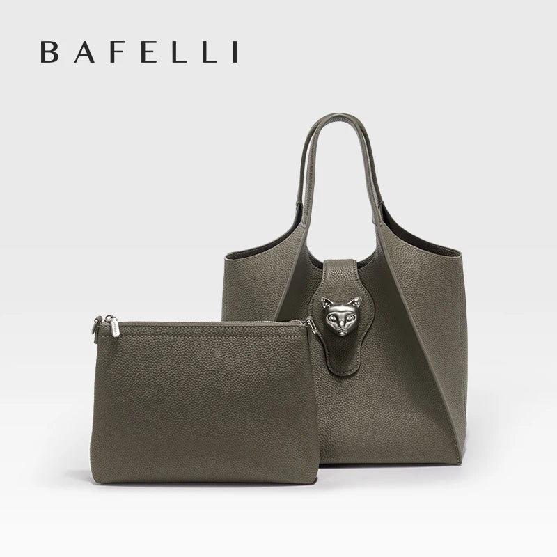 BAFELLI Genuine Leather Tote — Versatile, Timeless Design for Every Occasion