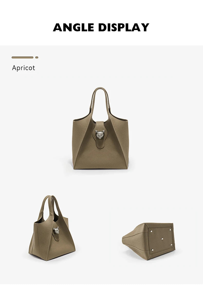BAFELLI Genuine Leather Tote — Versatile, Timeless Design for Every Occasion