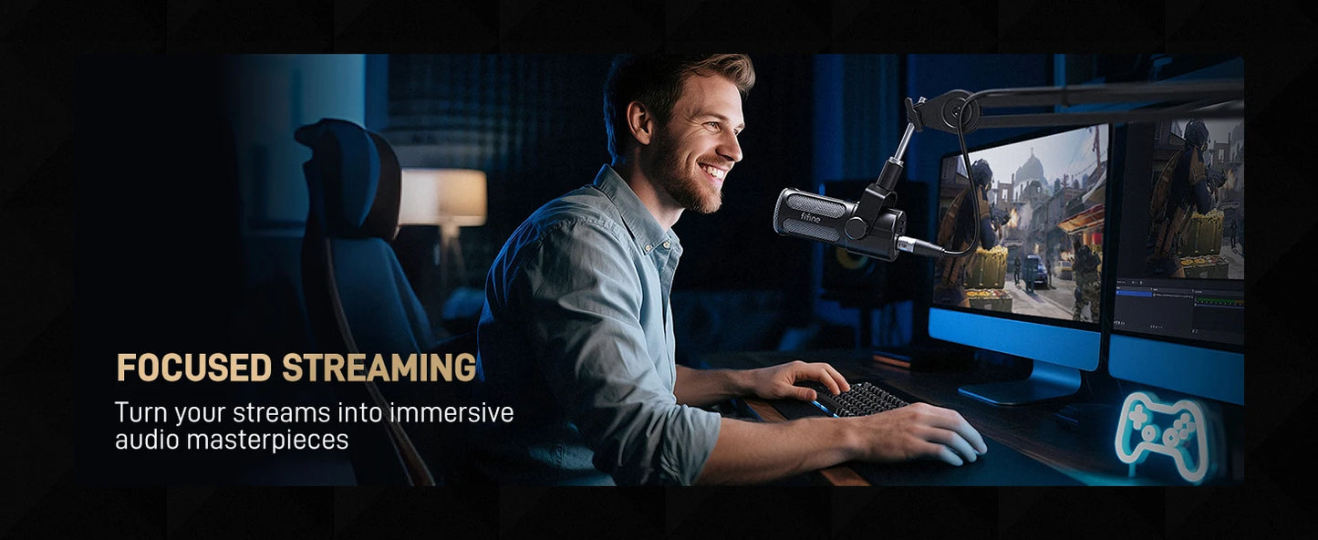 FIFINE Dynamic Podcast Microphone: Elevate Your Sound Quality for Streaming and Recording