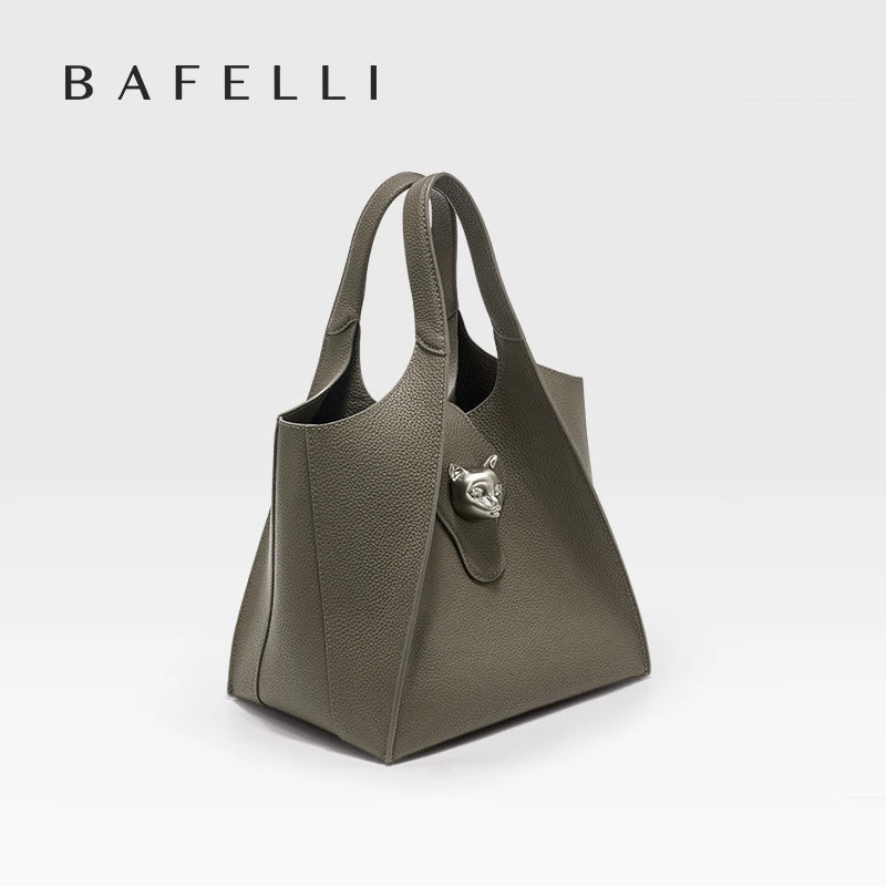 BAFELLI Genuine Leather Tote — Versatile, Timeless Design for Every Occasion