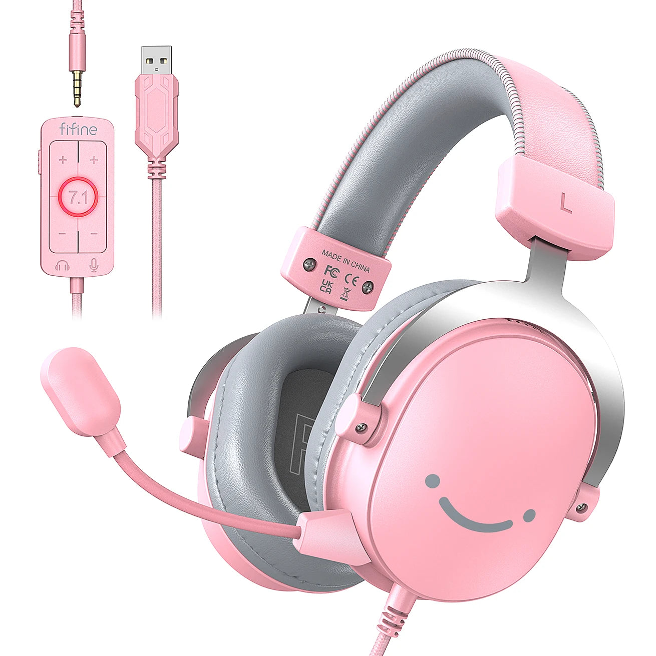 FIFINE Gaming Headset with Microphone Kit - Ultimate Audio Experience for PC, MAC, PS4/5