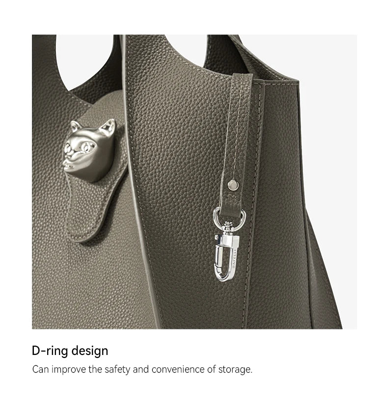 BAFELLI Genuine Leather Tote — Versatile, Timeless Design for Every Occasion
