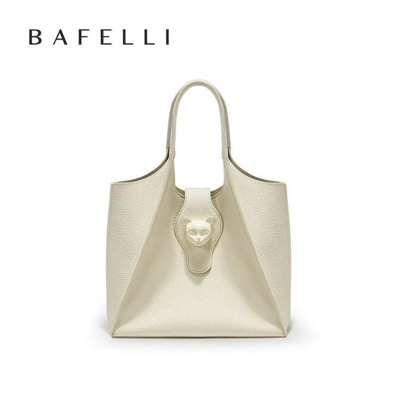 BAFELLI Genuine Leather Tote — Versatile, Timeless Design for Every Occasion