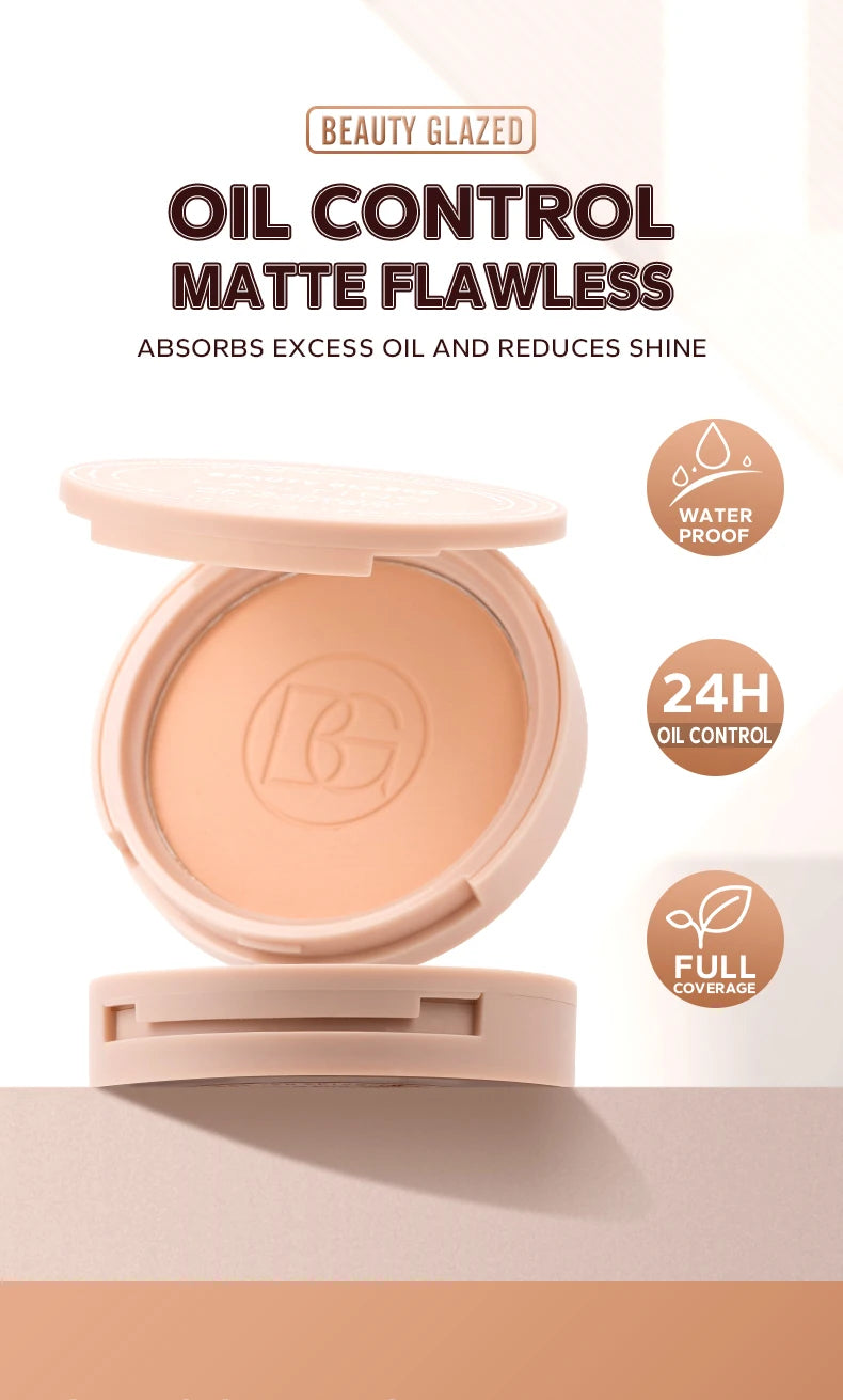 Matte face powder by ShopHub NZ with oil control and a smooth, natural finish for makeup application.