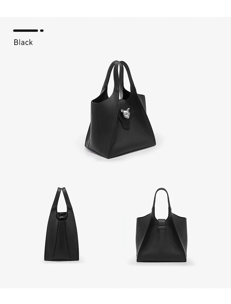 BAFELLI Genuine Leather Tote — Versatile, Timeless Design for Every Occasion